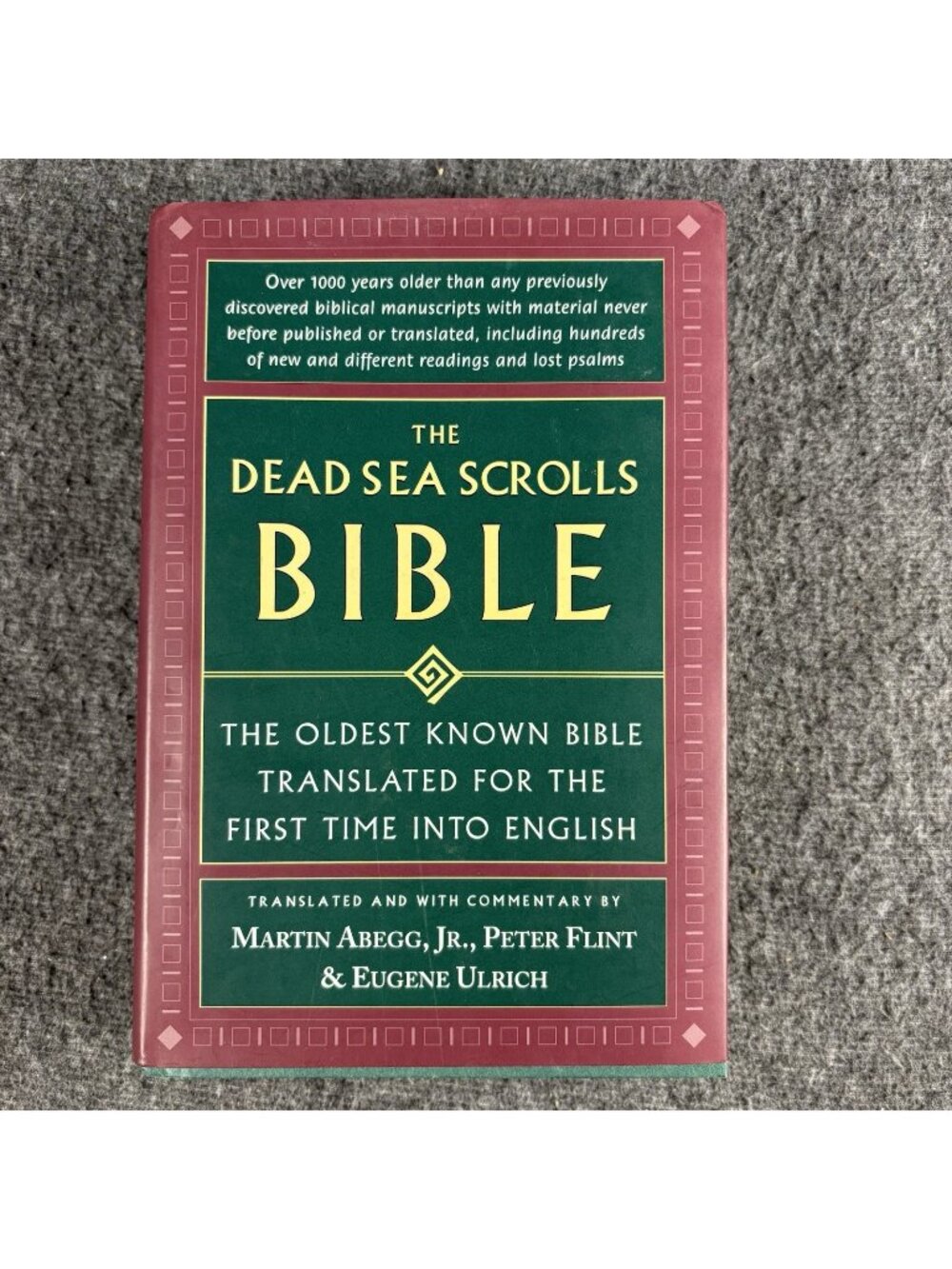 The Dead Sea Scrolls Bible Martin Abegg Jr Flint Ulrich First Edition Hardcover